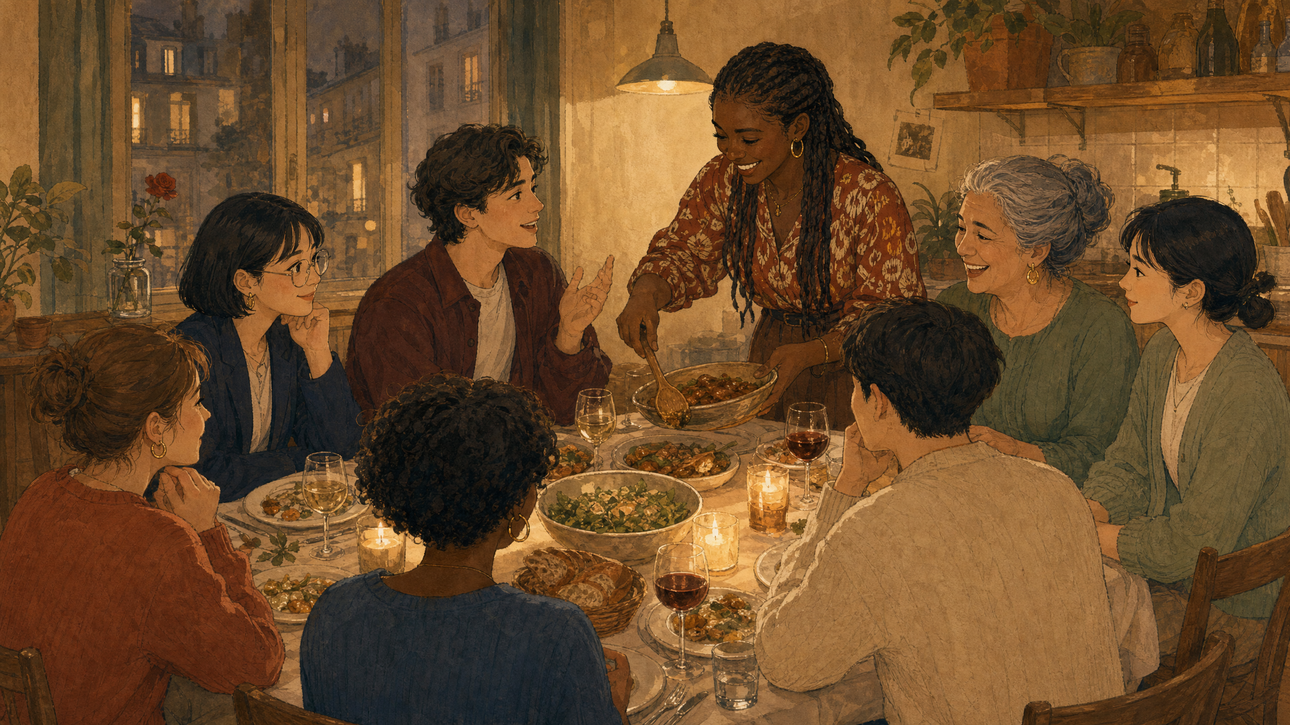 Dîner convivial